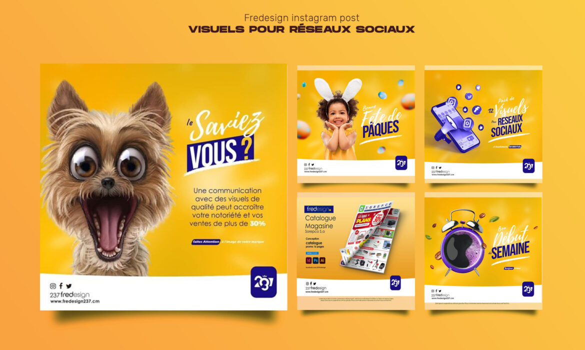 Fredesign – Création de Visuels pour Réseaux Sociaux